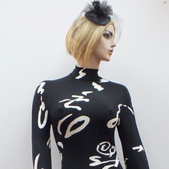 Womens Black Gown Figure Hugging Maxi Elegant Long Dress- NEW - Picture 3 of 16